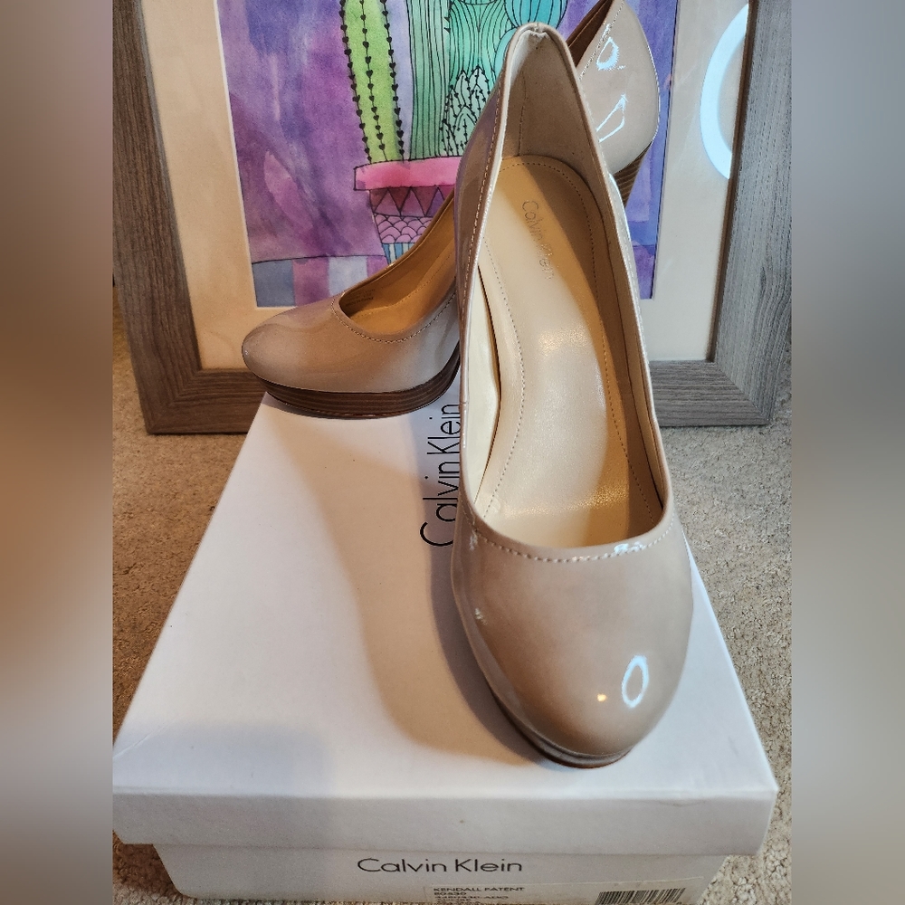 Calvin Klein Patent Leather Pumps - size 8.5